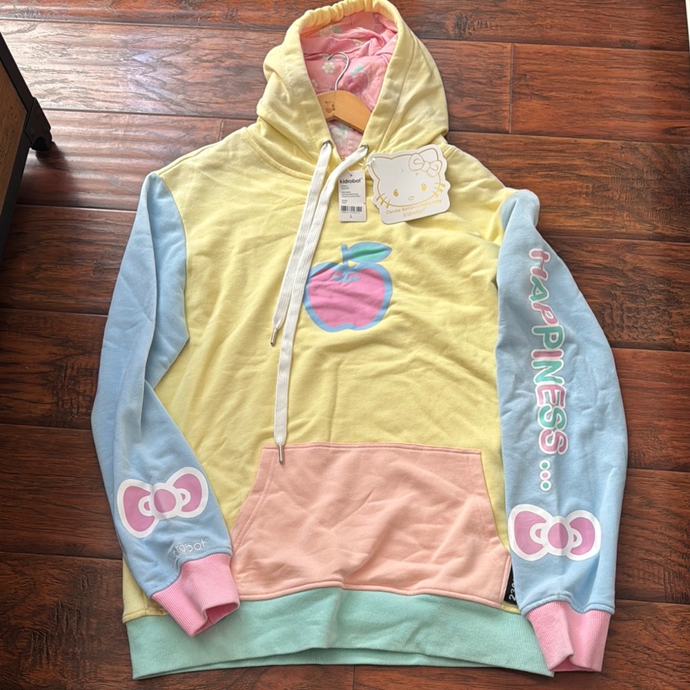 Colorful Hoodie with Apple Design